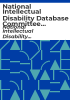 National_Intellectual_Disability_Database_Committee_annual_report_2001