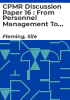 CPMR_discussion_paper_16___From_personnel_management_to_HRM___Key_issues_and_challenges