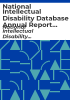 National_intellectual_disability_database_annual_report_1998_1999