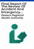 Final_report_of_the_review_of_accident_and_emergency_services_in_the_Eastern_region