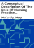 A_conceptual_description_of_the_role_of_nursing_practice_development_co-ordinators_in_Irish_General_Hospitals