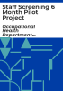 Staff_screening_6_month_pilot_project