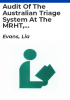 Audit_of_the_Australian_triage_system_at_the_MRHT__October_2004_to_December_2004
