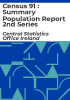 Census_91___summary_population_report_2nd_series
