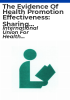 The_evidence_of_health_promotion_effectiveness