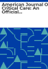 American_journal_of_critical_care